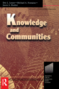 Cover image: Knowledge and Communities 1st edition 9781138435124