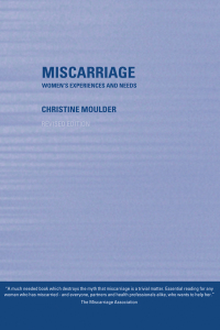 Imagen de portada: Miscarriage 1st edition 9780415254885