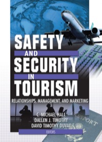 صورة الغلاف: Safety and Security in Tourism 1st edition 9780789019172