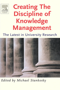 Cover image: Creating the Discipline of Knowledge Management 1st edition 9781138435360