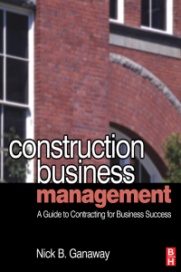 Cover image: Construction Business Management 1st edition 9780750681087