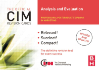 Cover image: CIM Revision Cards Analysis and Evaluation 2nd edition 9780750686426