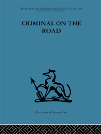 Imagen de portada: Criminal on the Road 1st edition 9780415264167