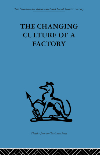 Imagen de portada: The Changing Culture of a Factory 1st edition 9780415434553