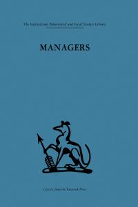 表紙画像: Managers 1st edition 9780415264464
