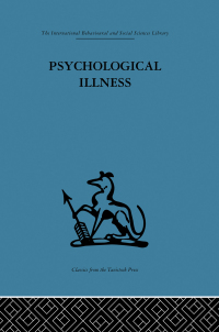 صورة الغلاف: Psychological Illness 1st edition 9781138875906