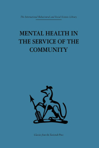 Imagen de portada: Mental Health in the Service of the Community 1st edition 9780415264563
