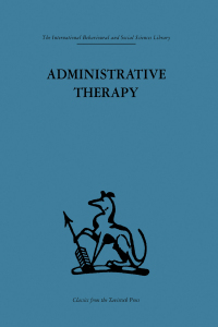 Cover image: Administrative Therapy 1st edition 9780415845854