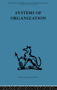 Cover image: Systems of Organization 1st edition 9780415264679