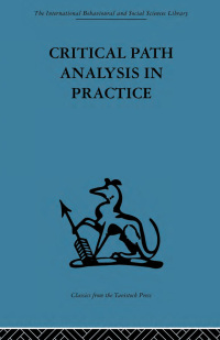 Immagine di copertina: Critical Path Analysis in Practice 1st edition 9780415852975