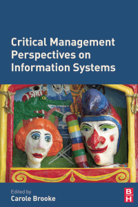 Omslagafbeelding: Critical Management Perspectives on Information Systems 1st edition 9781138435346