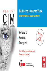 Imagen de portada: CIM Revision Cards: Delivering Customer Value 1st edition 9781856178518