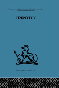 Cover image: Identity 1st edition 9780415264877