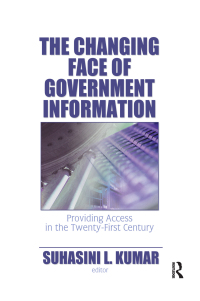 Titelbild: The Changing Face of Government Information 1st edition 9780789031563