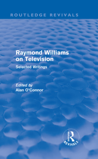 Imagen de portada: Raymond Williams on Television (Routledge Revivals) 1st edition 9780415509206