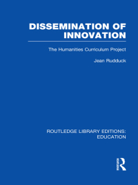 Cover image: Dissemination of Innovation (RLE Edu O) 1st edition 9780415753203