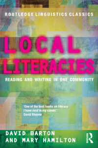 Cover image: Local Literacies 1st edition 9780415691727