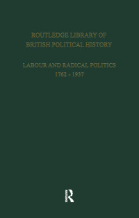 Cover image: Routledge Library of British Political History 1st edition 9780415265713