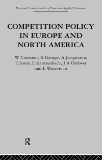 صورة الغلاف: Competition Policy in Europe and North America 1st edition 9780415269223