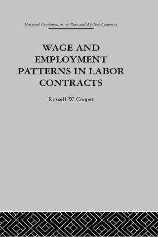 Imagen de portada: Wage & Employment Patterns in Labor Contracts 1st edition 9780415753661