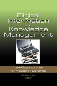 Cover image: Digital Information and Knowledge Management 1st edition 9780789035660