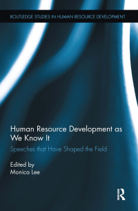 Cover image: Human Resource Development as We Know It 1st edition 9781138110724