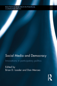 Imagen de portada: Social Media and Democracy 1st edition 9780415683708