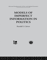 Imagen de portada: Models of Imperfect Information in Politics 1st edition 9780415269421