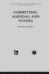 Imagen de portada: Committees, Agendas and Voting 1st edition 9780415846677