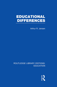 Imagen de portada: Educational Differences (RLE Edu L) 1st edition 9781138008274