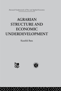 Cover image: Agrarian Structure and Economic Underdevelopment 1st edition 9780415869126