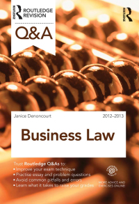 Cover image: Q&A Business Law 2nd edition 9780415688420