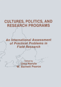 Cover image: Cultures, Politics, and Research Programs 1st edition 9780415515511