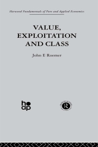 Cover image: Value, Exploitation and Class 1st edition 9780415269858