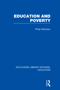 Imagen de portada: Education and Poverty (RLE Edu L) 1st edition 9780415505109