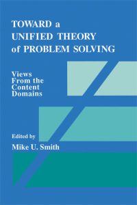 Cover image: Toward a Unified Theory of Problem Solving 1st edition 9780805805116