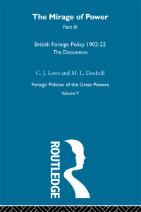 Cover image: Mirage Of Power Pt3         V5 1st edition 9780415273695