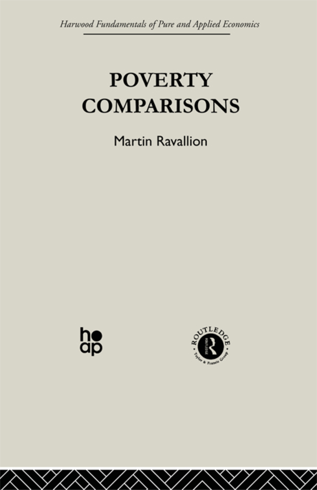 Poverty Comparisons 1st Edition
