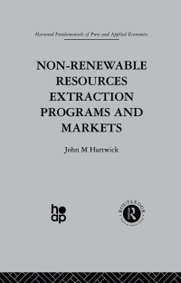 Cover image: Non-Renewable Resources Extraction Programs and Markets 1st edition 9780415274609