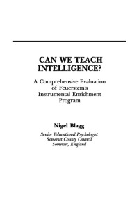 Omslagafbeelding: Can We Teach Intelligence? 1st edition 9781138988057