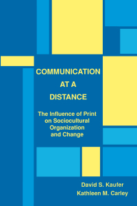 Cover image: Communication at A Distance 1st edition 9780805812381