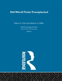 Omslagafbeelding: Old World Traits Transpl:Esc V 1st edition 9780415279741