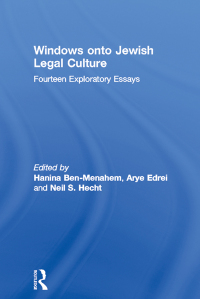Imagen de portada: Windows onto Jewish Legal Culture 1st edition 9780415500494