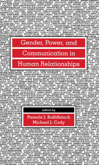 Imagen de portada: Gender, Power, and Communication in Human Relationships 1st edition 9780805814033