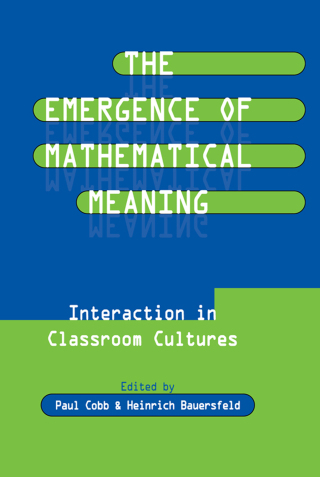 Imagen de portada: The Emergence of Mathematical Meaning 1st edition 9780805817287