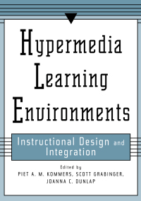 Cover image: Hypermedia Learning Environments 1st edition 9780805818291