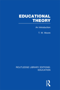 Cover image: Educational Theory (RLE Edu K) 1st edition 9780415751353