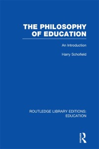 Omslagafbeelding: The Philosophy of Education (RLE Edu K) 1st edition 9781138007543