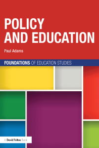 Imagen de portada: Policy and Education 1st edition 9780415697576