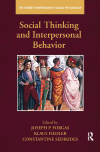 Cover image: Social Thinking and Interpersonal Behavior 1st edition 9781138117136